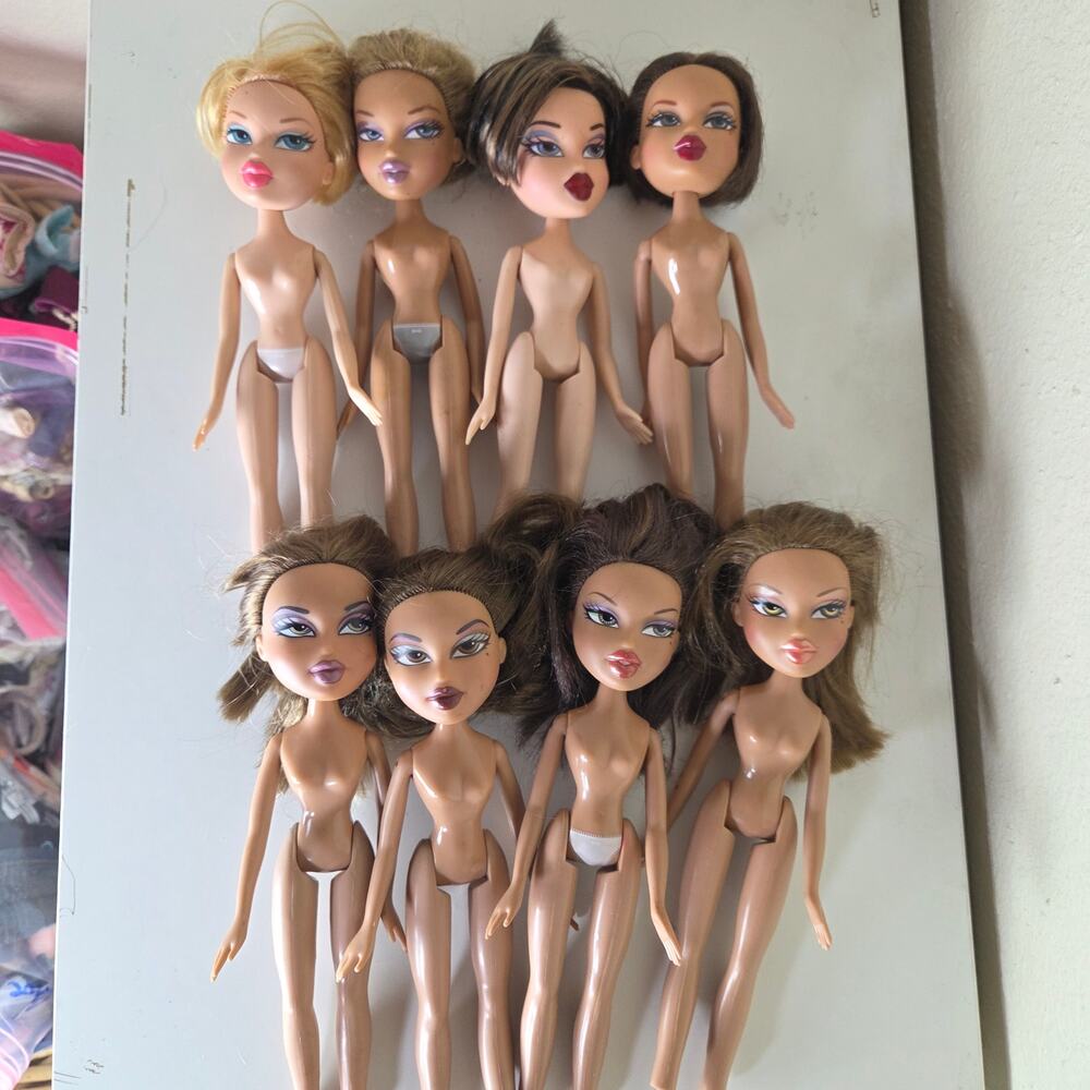 Bratz TLC Haircut Lot - for customs OOAK Reroot Dana Yasmin Cloe